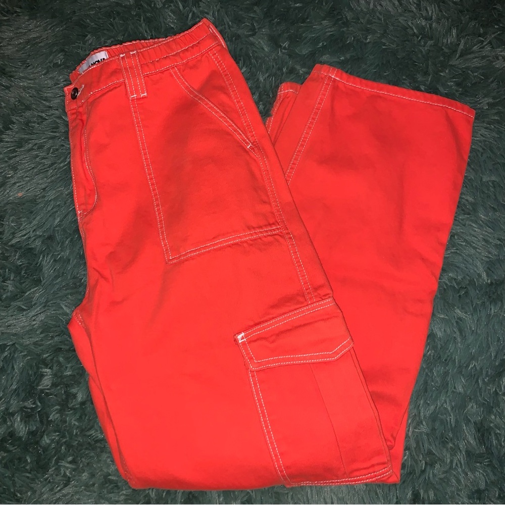 PLUS orange cargo pants